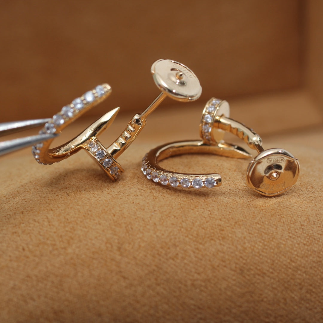 [Lumina]JUSTE EARRINGS 12.75MM PINK GOLD DIAMOND