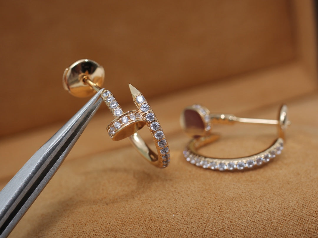 [Lumina]JUSTE EARRINGS 12.75MM PINK GOLD DIAMOND