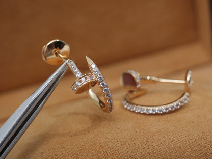 [Lumina]JUSTE EARRINGS 12.75MM PINK GOLD DIAMOND