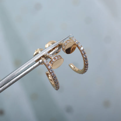[Lumina]JUSTE EARRINGS 12.75MM PINK GOLD DIAMOND