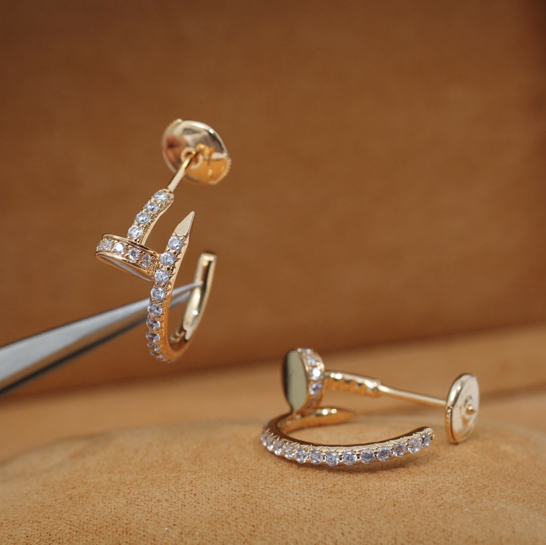 [Lumina]JUSTE EARRINGS 12.75MM PINK GOLD DIAMOND