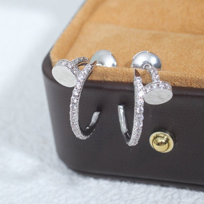 [Lumina]JUSTE EARRINGS 12.75MM SILVER DIAMOND