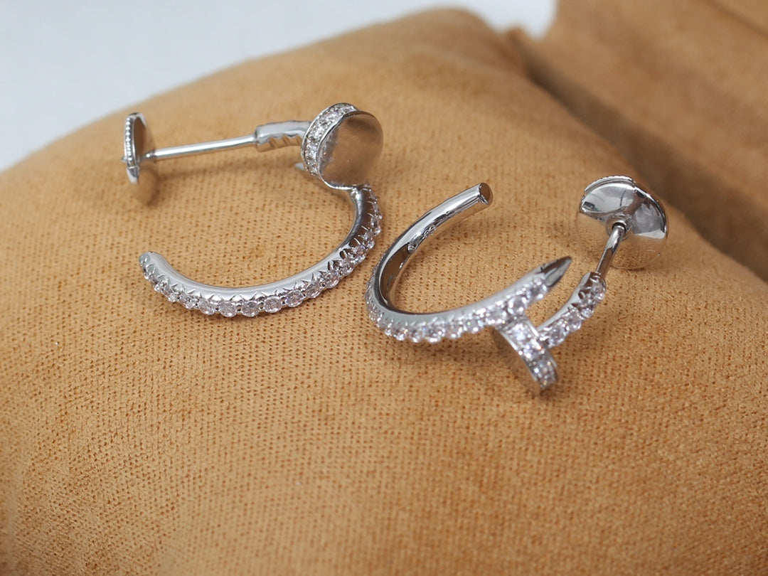 [Lumina]JUSTE EARRINGS 12.75MM SILVER DIAMOND