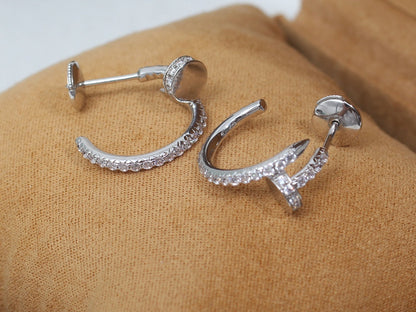 [Lumina]JUSTE EARRINGS 12.75MM SILVER DIAMOND