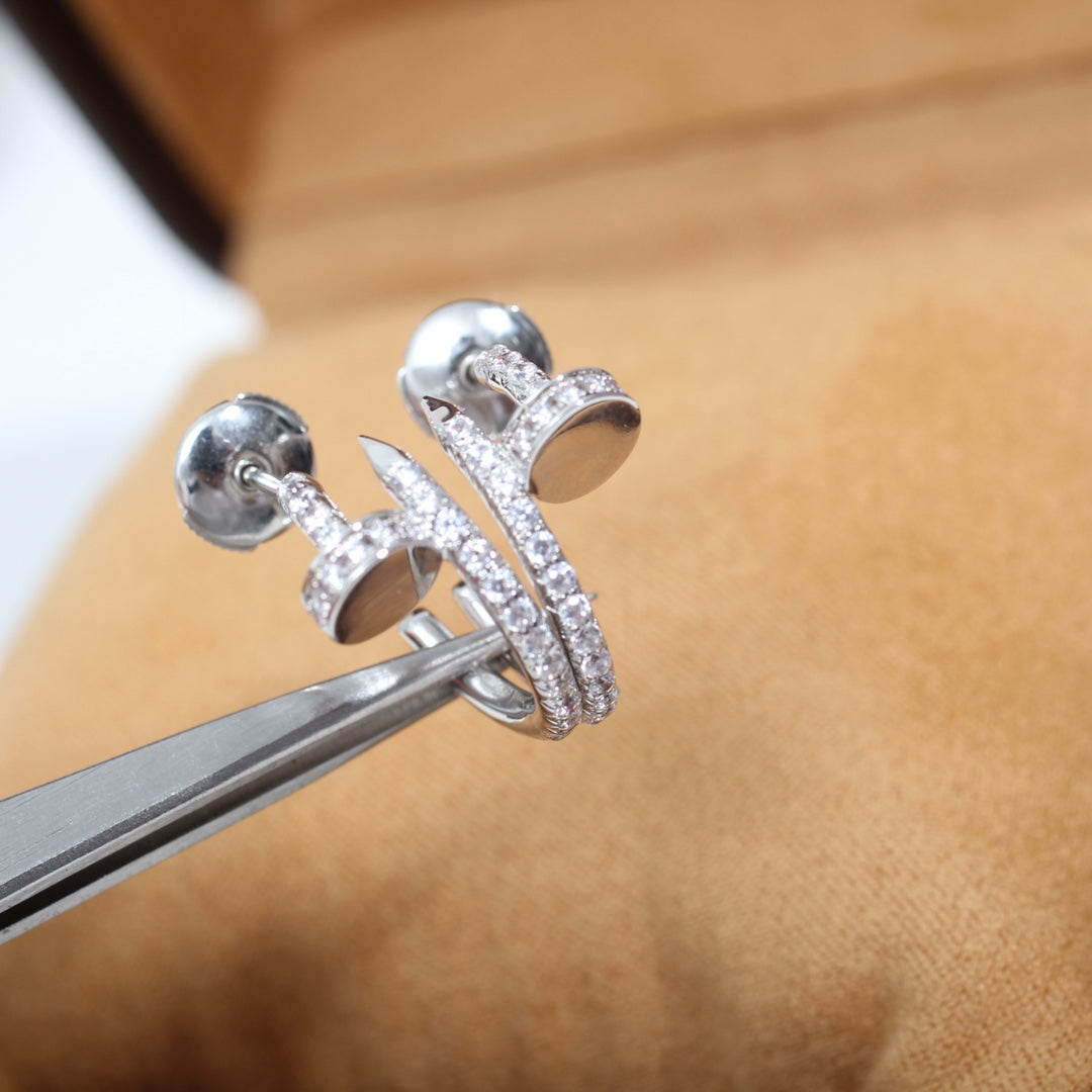 [Lumina]JUSTE EARRINGS 12.75MM SILVER DIAMOND