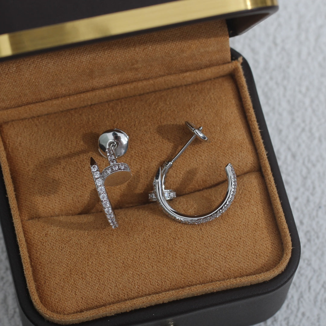 [Lumina]JUSTE EARRINGS 12.75MM SILVER DIAMOND