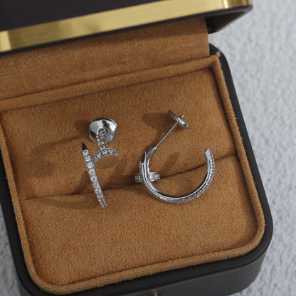 [Lumina]JUSTE EARRINGS 12.75MM SILVER DIAMOND