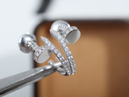 [Lumina]JUSTE EARRINGS 12.75MM SILVER DIAMOND