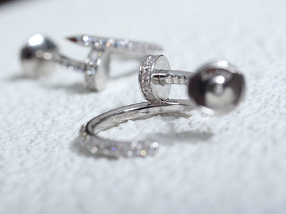 [Lumina]JUSTE EARRINGS 12.75MM SILVER DIAMOND