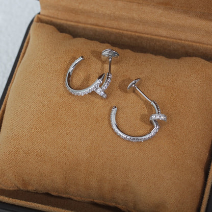 [Lumina]JUSTE EARRINGS 12.75MM SILVER DIAMOND