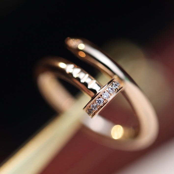 [Lumina]JUSTE RING 2.65MM PINK GOLD DIAMOND