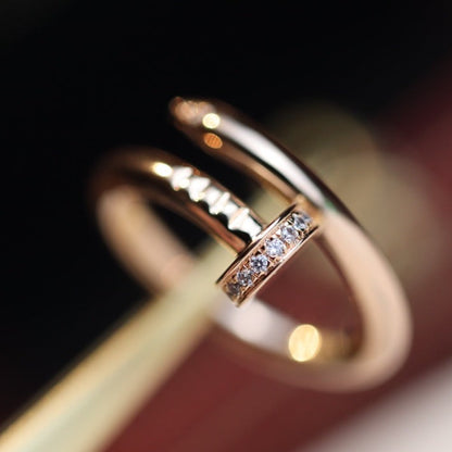 [Lumina]JUSTE RING 2.65MM PINK GOLD DIAMOND