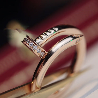 [Lumina]JUSTE RING 2.65MM PINK GOLD DIAMOND