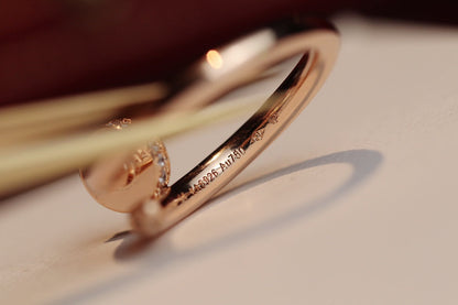 [Lumina]JUSTE RING 2.65MM PINK GOLD DIAMOND
