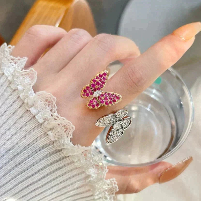 [Lumina]TWIN BUTTERFLY DIAMOND RING