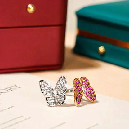 [Lumina]TWIN BUTTERFLY DIAMOND RING