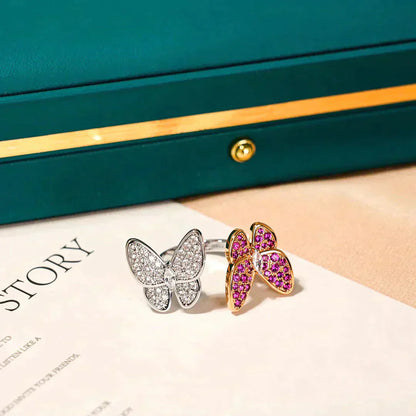 [Lumina]TWIN BUTTERFLY DIAMOND RING