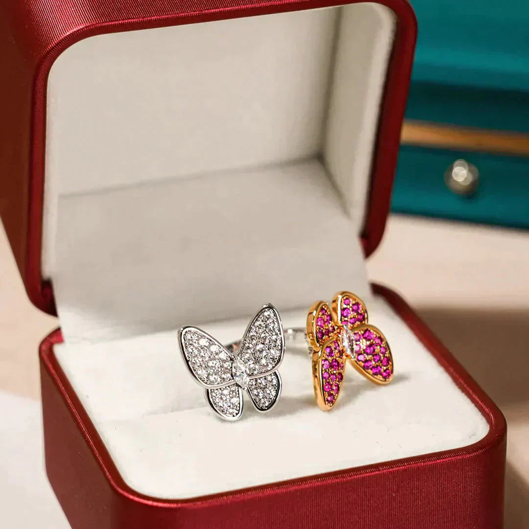 [Lumina]TWIN BUTTERFLY DIAMOND RING