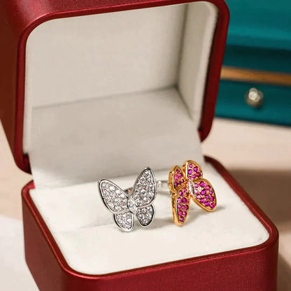 [Lumina]TWIN BUTTERFLY DIAMOND RING