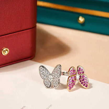 [Lumina]TWIN BUTTERFLY DIAMOND RING