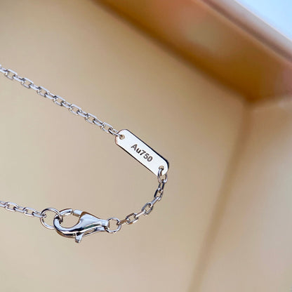 [Lumina]CLOVER DIAMOND NECKLACE SILVER