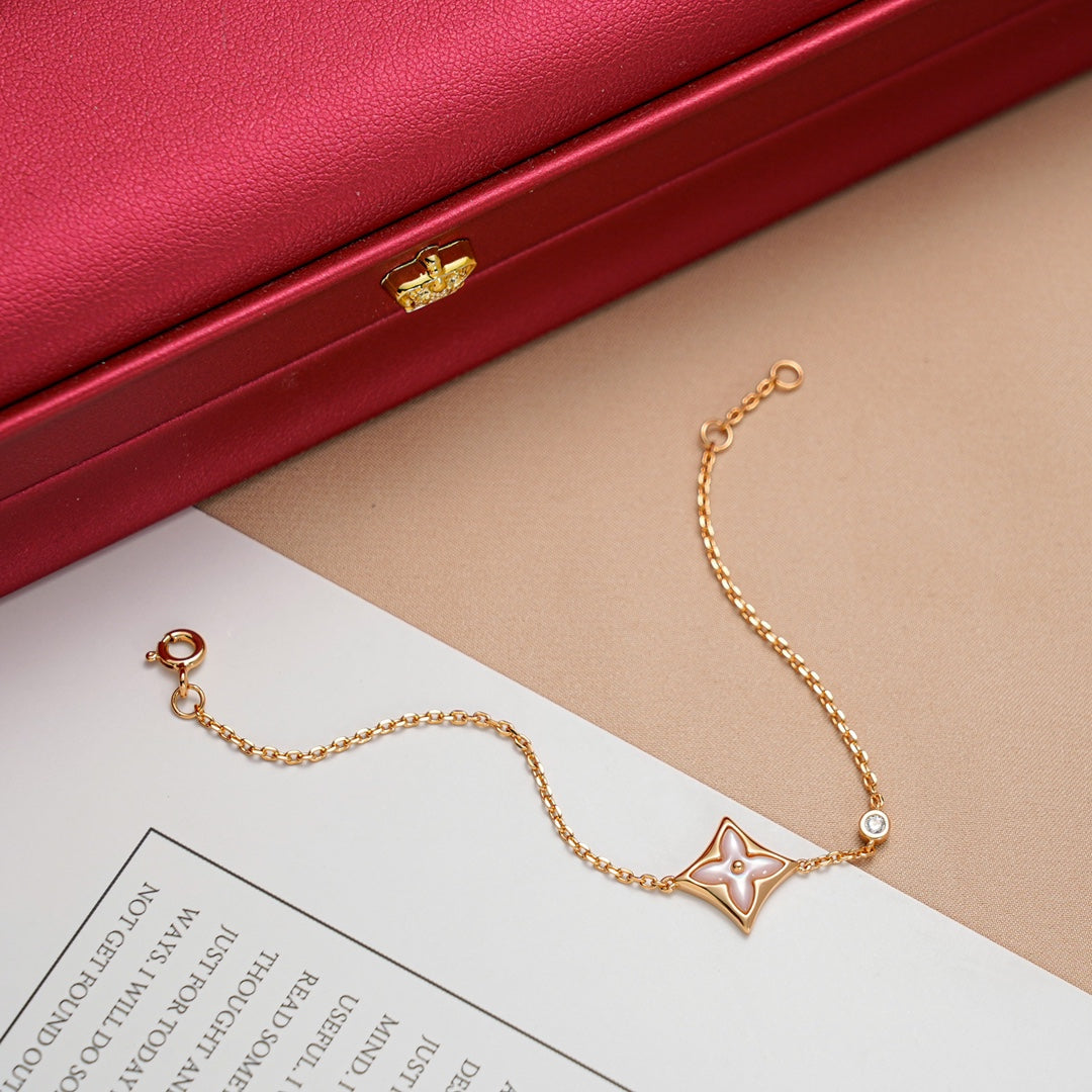 [Lumina]STAR 1 DIAMOND PINK GOLD BRACELET