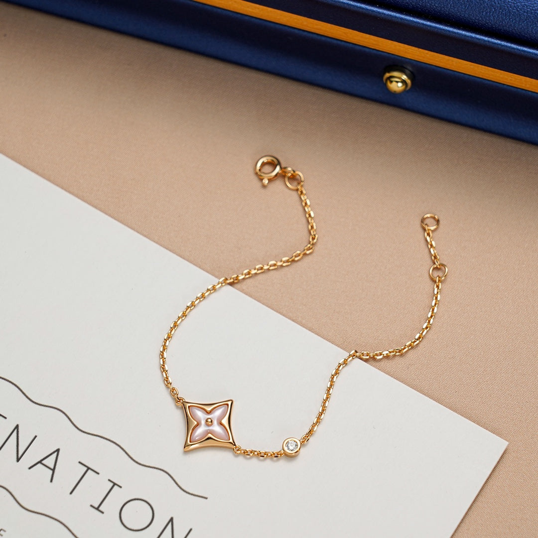 [Lumina]STAR 1 DIAMOND PINK GOLD BRACELET