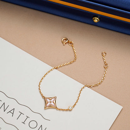 [Lumina]STAR 1 DIAMOND PINK GOLD BRACELET