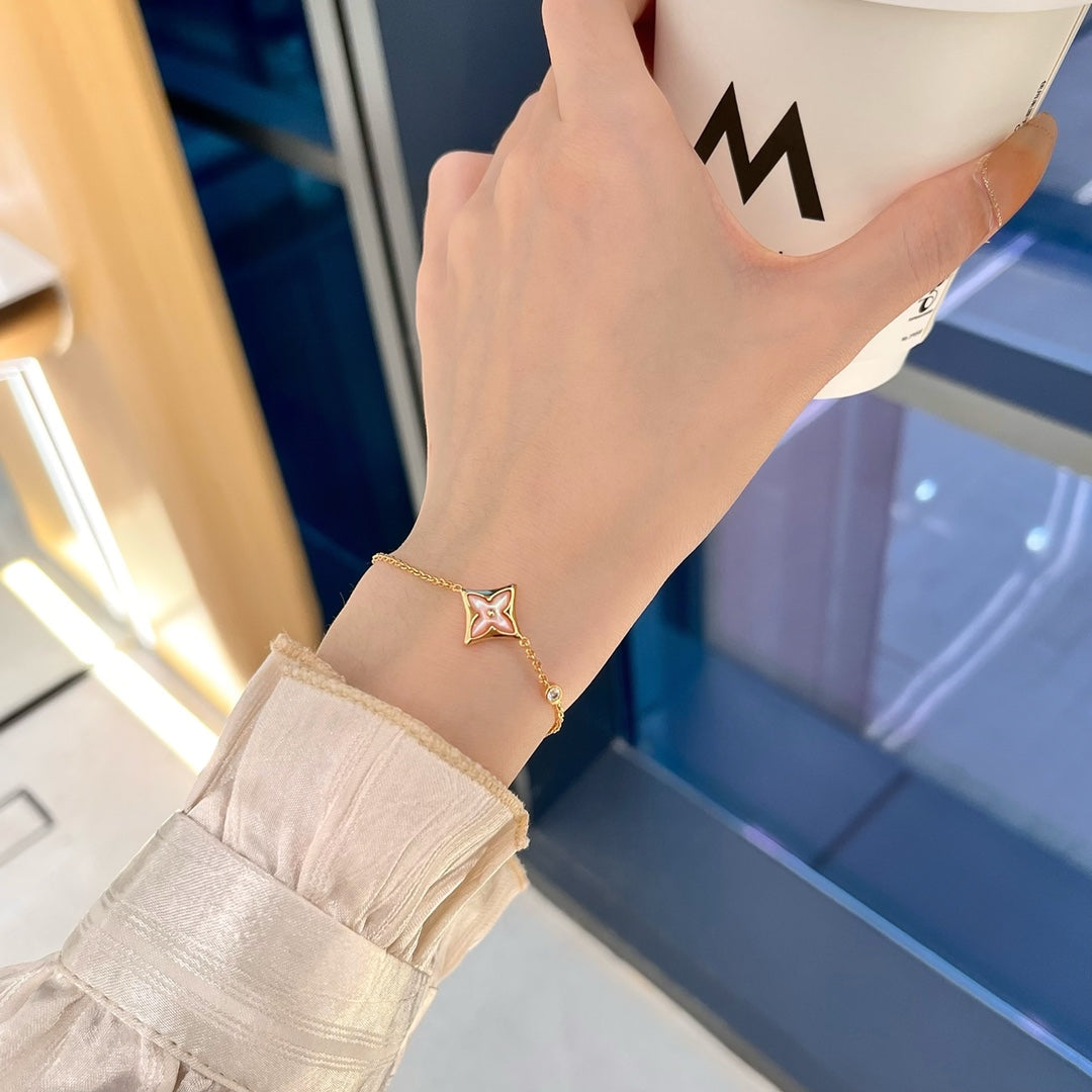 [Lumina]STAR 1 DIAMOND PINK GOLD BRACELET