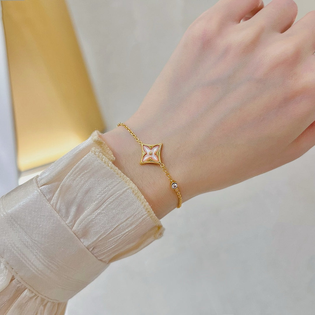 [Lumina]STAR 1 DIAMOND PINK GOLD BRACELET