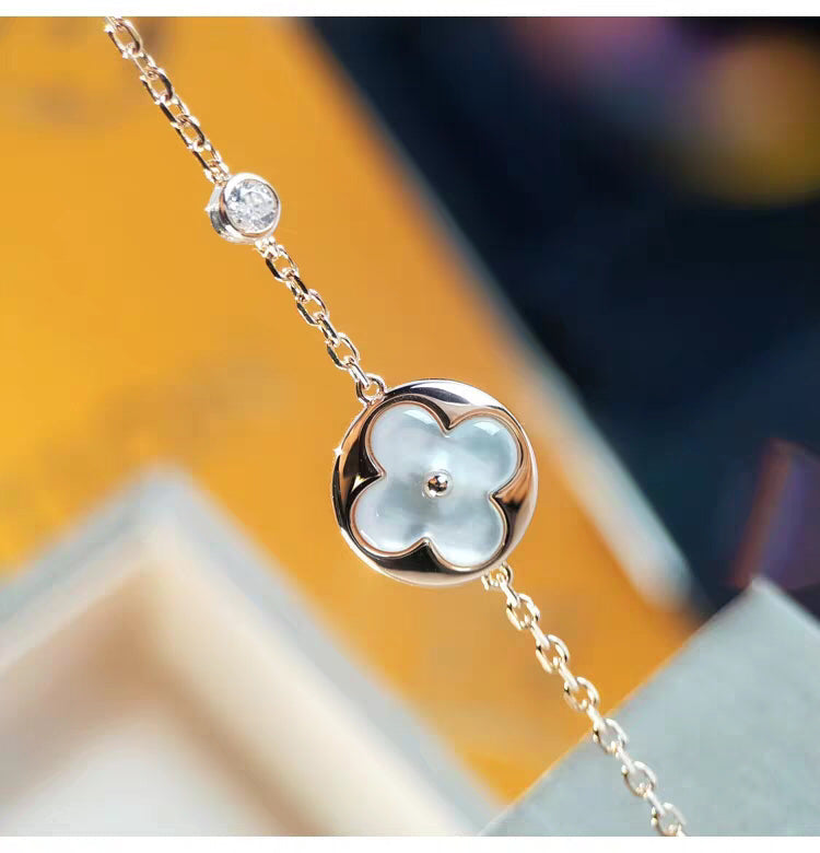 [Lumina]SUN MOP GOLD 1 DIAMOND NECKLACE