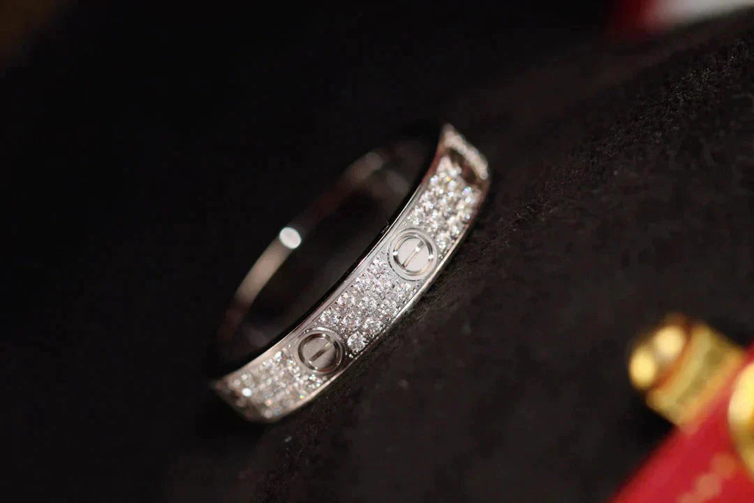 [Lumina]LOVE RING 3.6MM DIAMOND PAVED
