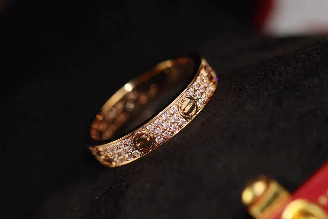 [Lumina]LOVE RING 3.6MM DIAMOND PAVED