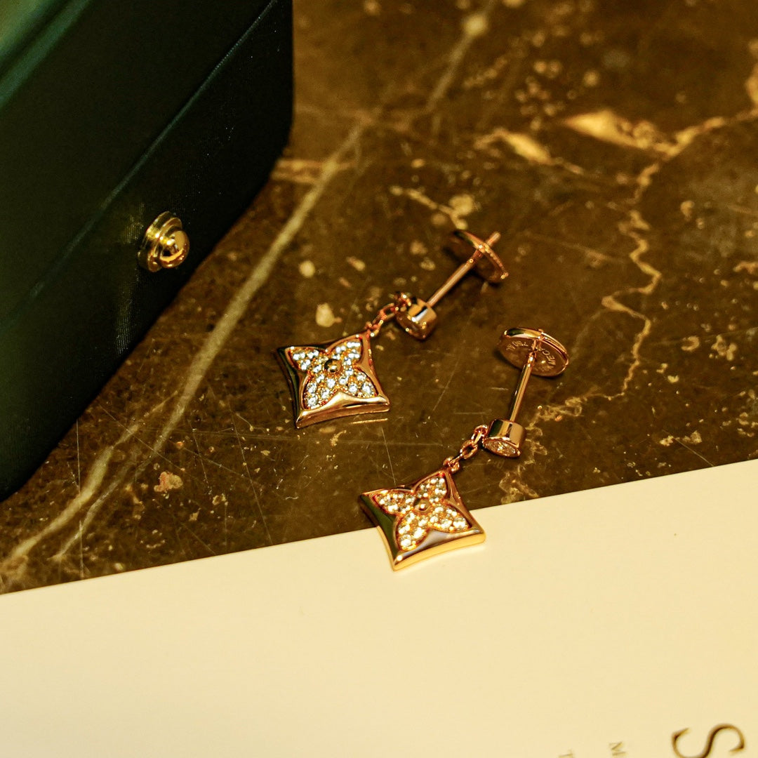 [Lumina]STAR DIAMONDS EARRINGS GOLD