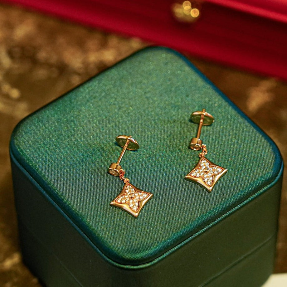 [Lumina]STAR DIAMONDS EARRINGS GOLD