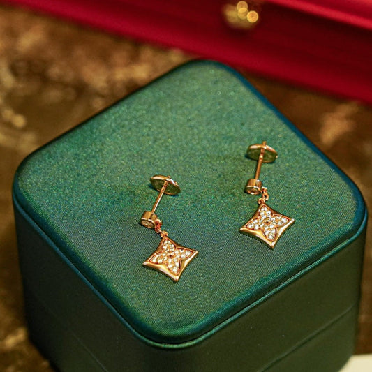 [Lumina]STAR DIAMONDS EARRINGS GOLD