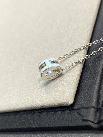 [Lumina]POP H LIGHT BLUE NECKLACE