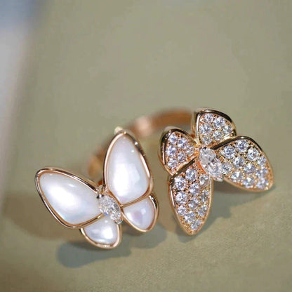 [Lumina]TWIN BUTTERFLY DIAMOND MOP RING