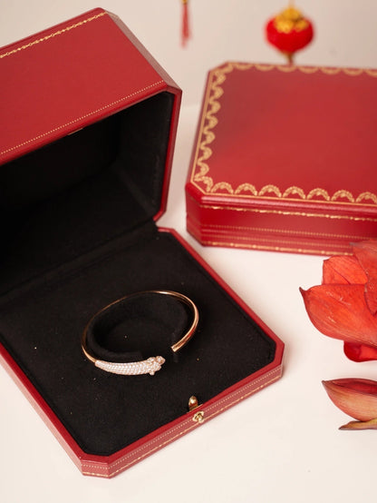 [Lumina]PANTHERE Lumina GOLD DIAMOND OPEN BRACELET