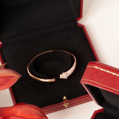 [Lumina]PANTHERE Lumina GOLD DIAMOND OPEN BRACELET