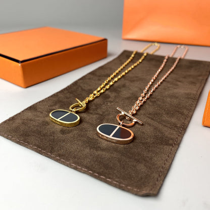 [Lumina]CHAINE VERSO BLACK CERAMIC NECKLACE