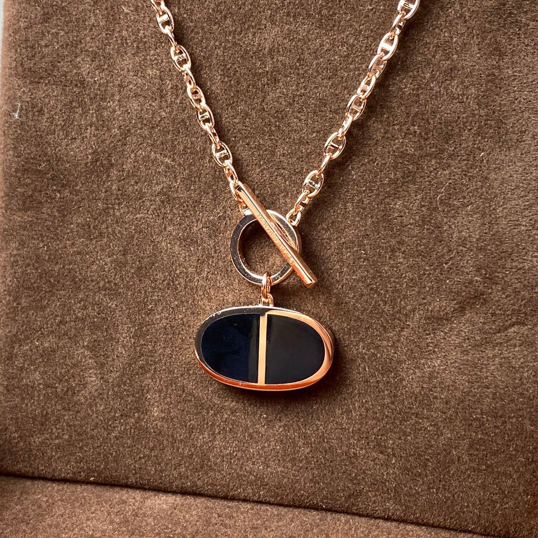 [Lumina]CHAINE VERSO BLACK CERAMIC NECKLACE