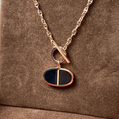 [Lumina]CHAINE VERSO BLACK CERAMIC NECKLACE