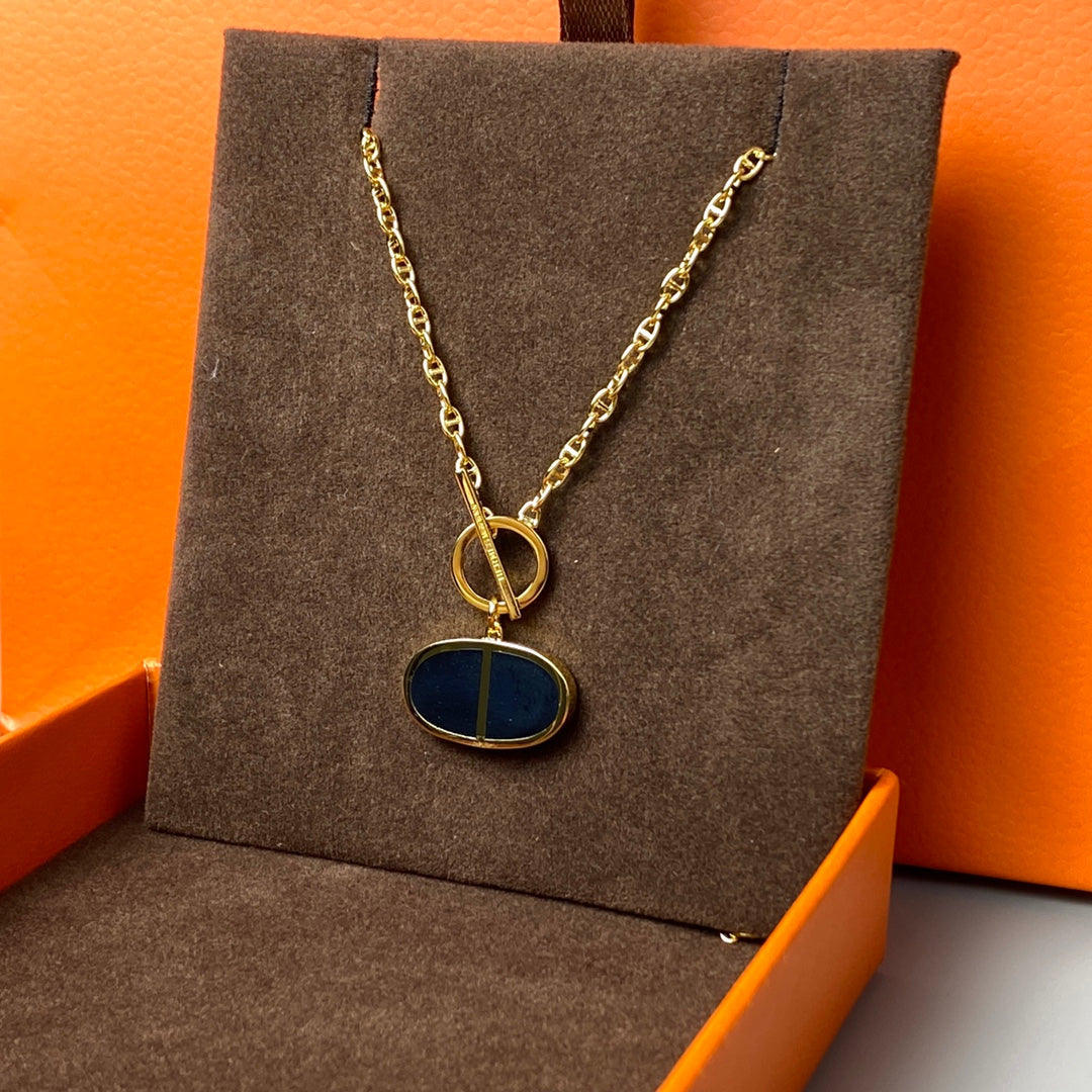 [Lumina]CHAINE VERSO BLACK CERAMIC NECKLACE