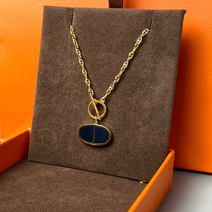[Lumina]CHAINE VERSO BLACK CERAMIC NECKLACE