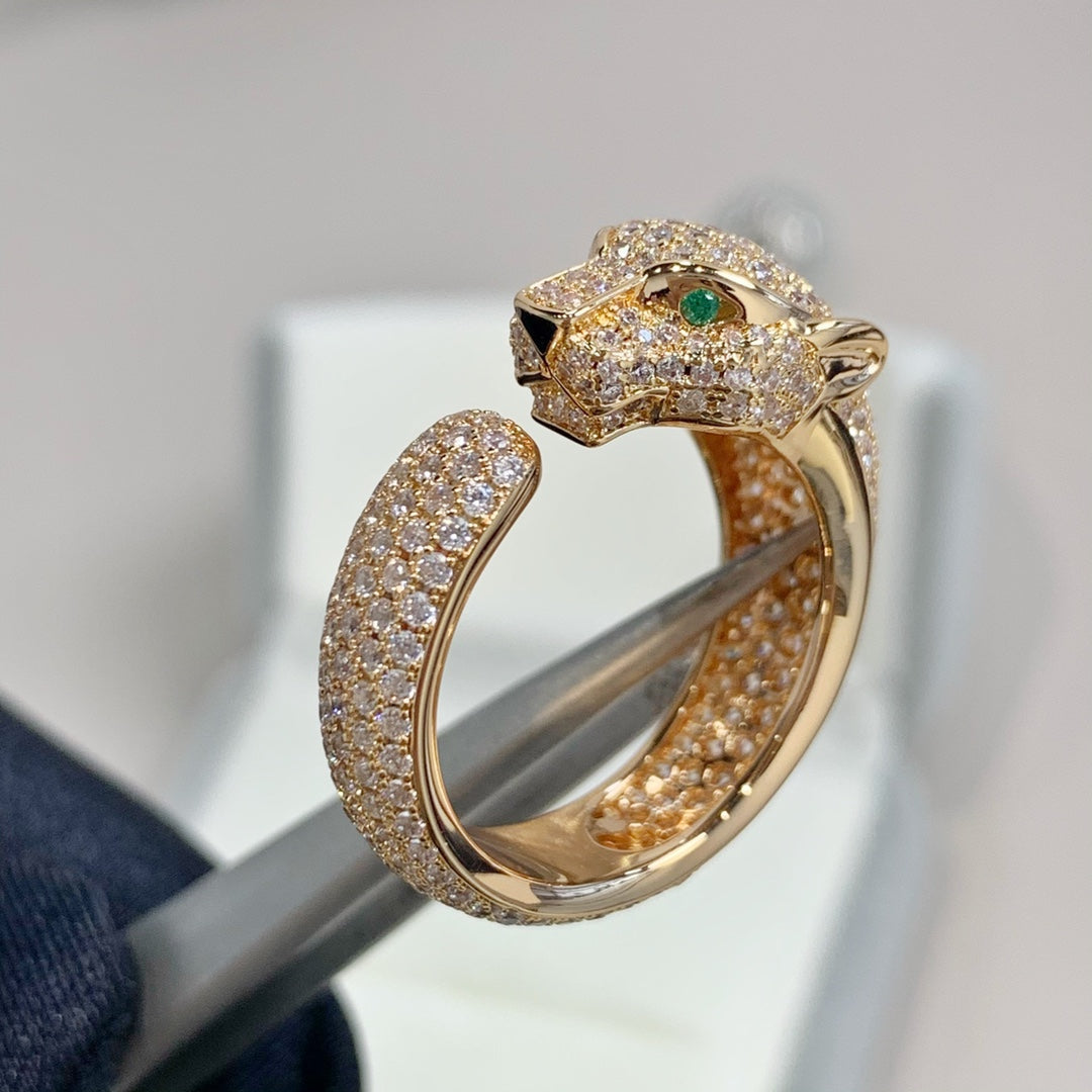 [Lumina]PANTHERE PINK GOLD DIAMOND RING