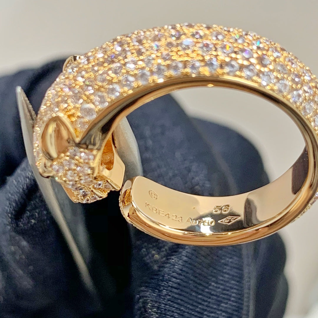 [Lumina]PANTHERE PINK GOLD DIAMOND RING