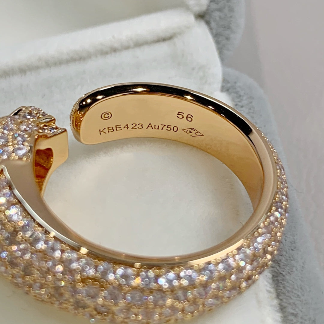 [Lumina]PANTHERE PINK GOLD DIAMOND RING