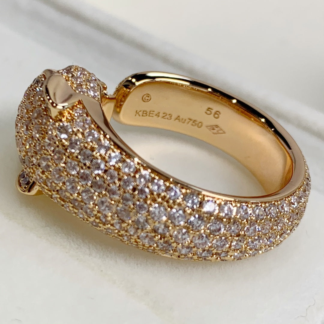 [Lumina]PANTHERE PINK GOLD DIAMOND RING