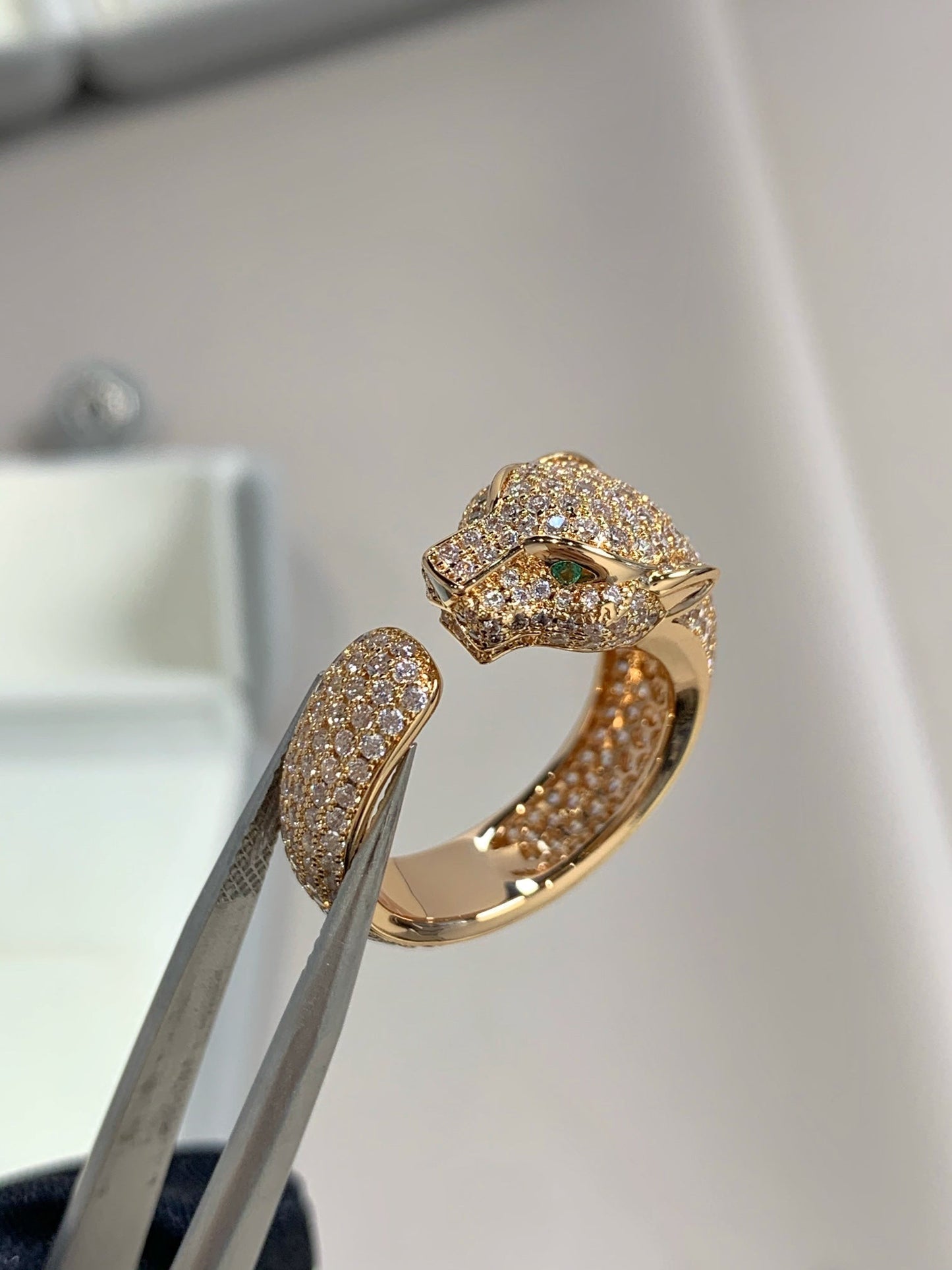 [Lumina]PANTHERE PINK GOLD DIAMOND RING